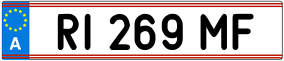 Trailer License Plate